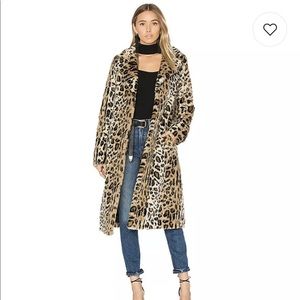 Majorelle Fifi faux fur coat in Leopard